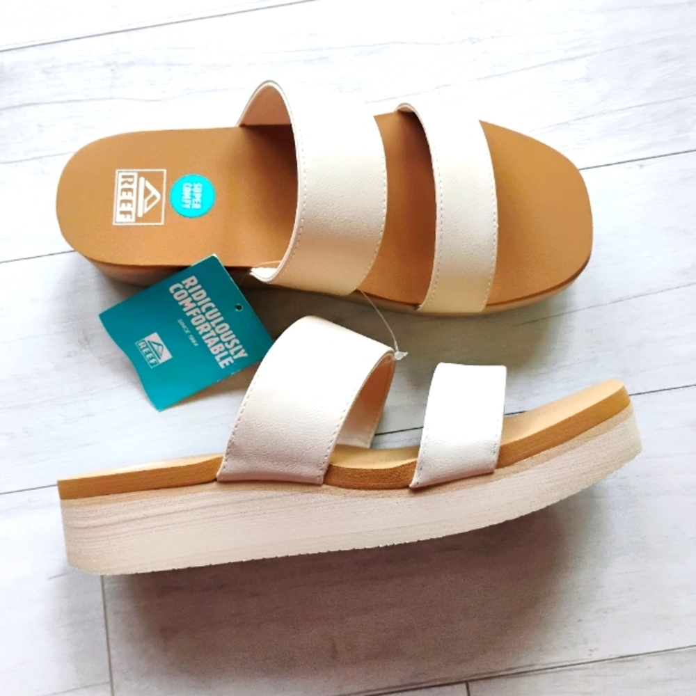 REEF NEW Hali Hi 2 Bar Platform Sandals